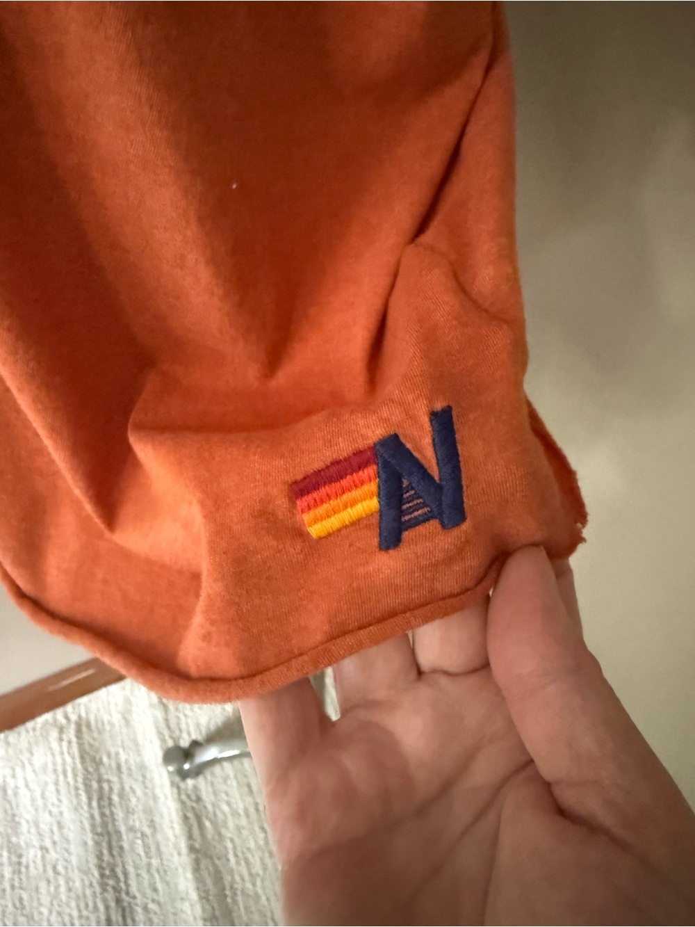 Aviator Nation Orange Texas Sunset Crop Tee - Picture 2 of 5